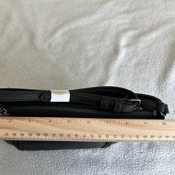 Vince Camuto “Dila” Crossbody – Matte Pebbled Leather (BNWT)-Black - Picture 3 of 6